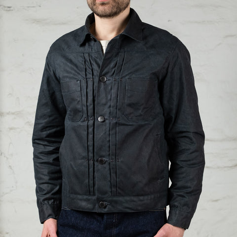 Riders Jacket Waxed Canvas Black