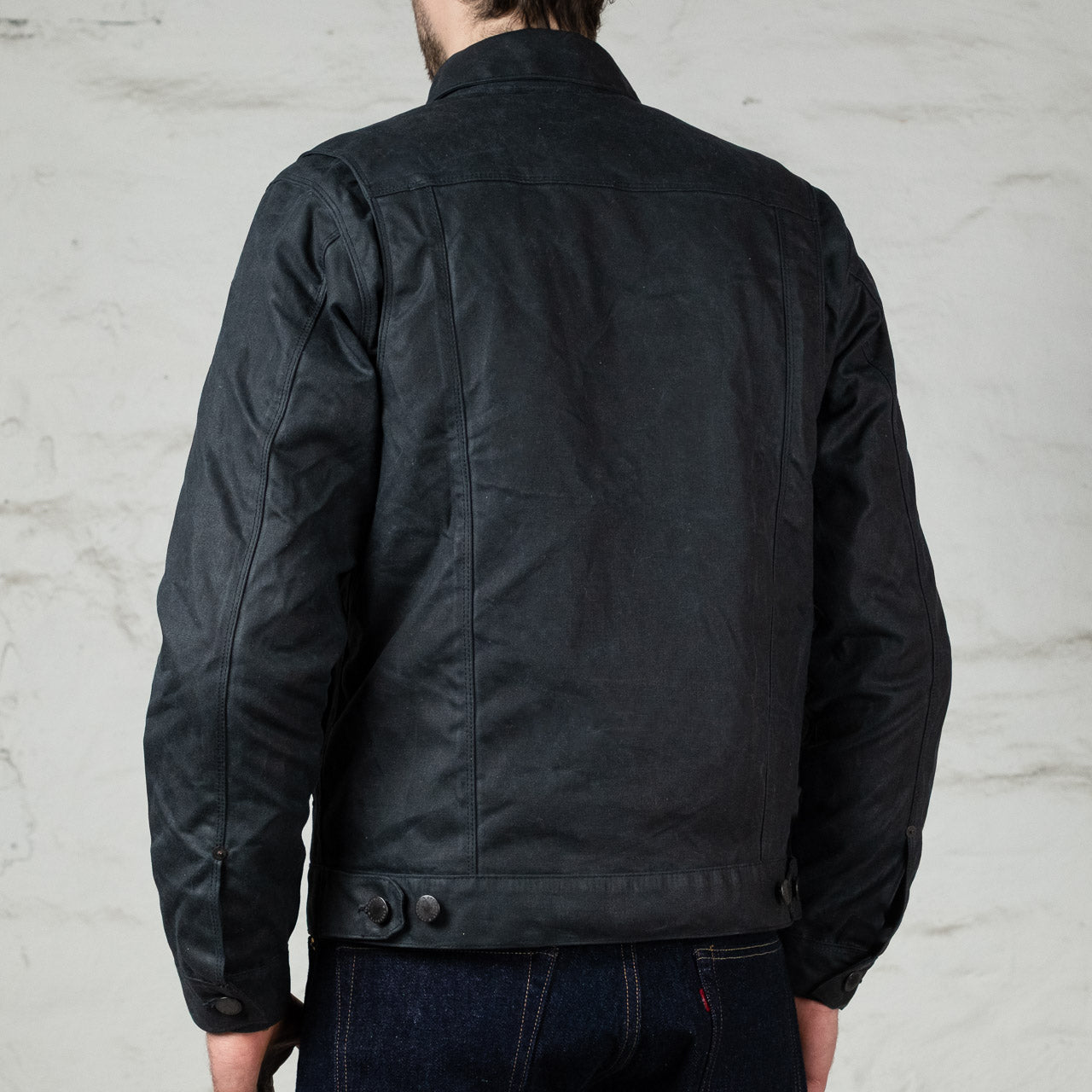 Riders Jacket Waxed Canvas Black