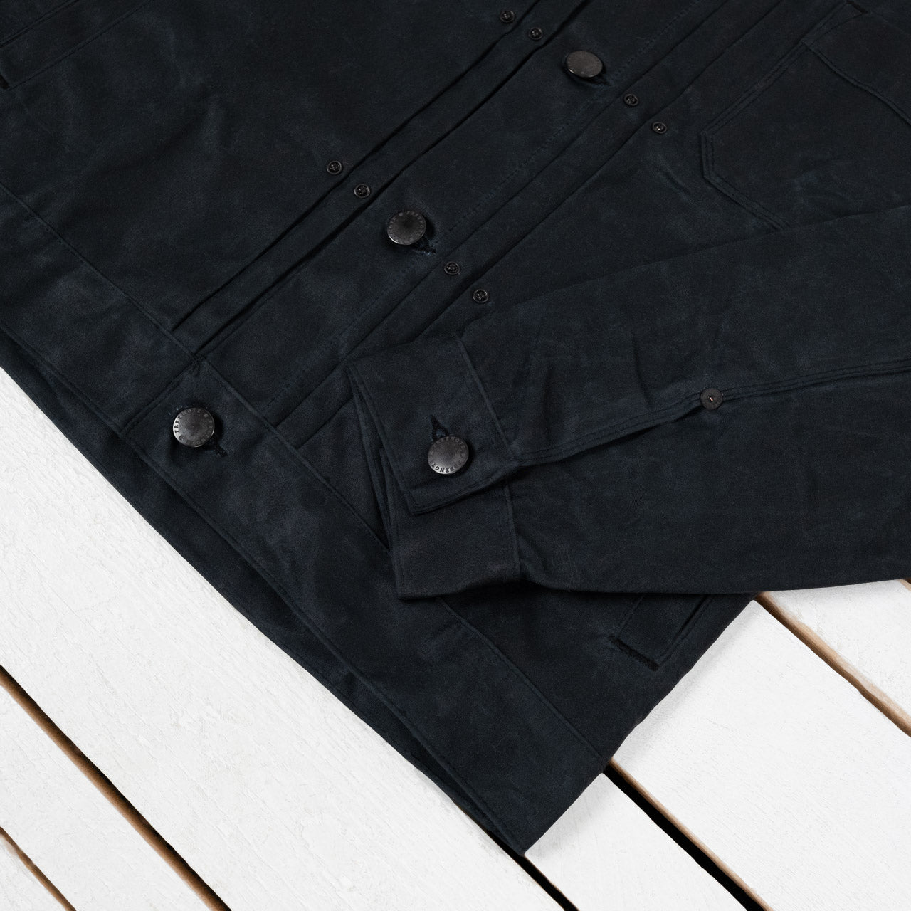 Riders Jacket Waxed Canvas Black