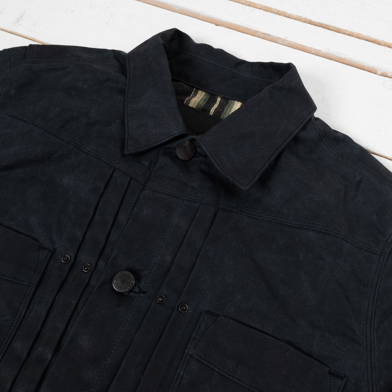 Riders Jacket Waxed Canvas Black