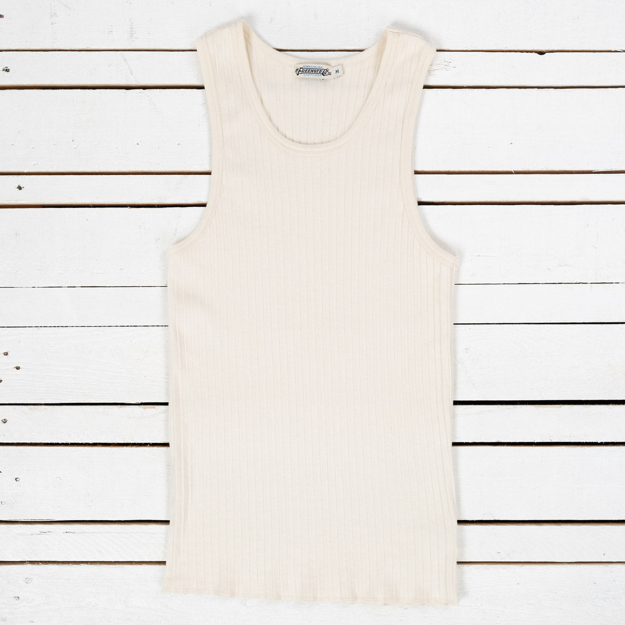 Ribbed Tank White