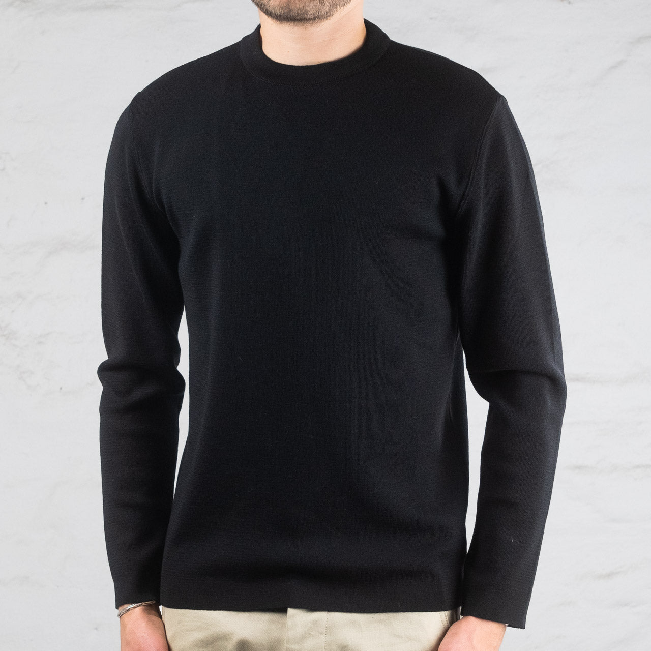 Crewneck Merino Knit Black