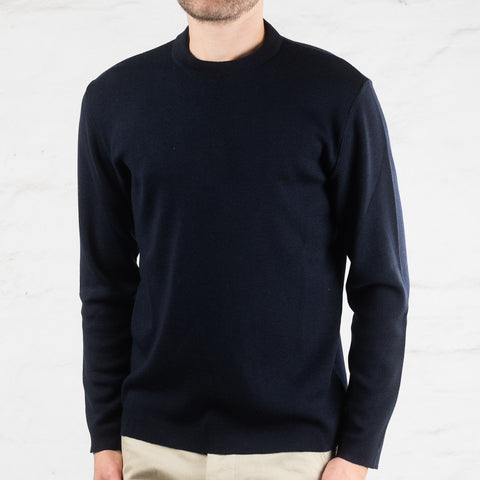 Crewneck Merino Knit Night Blue