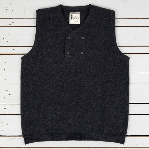 MAX ROHR 4 Buttons Vest Charcoal