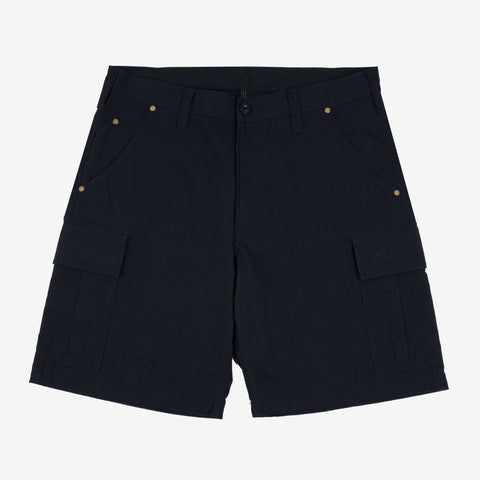 IH-736-BLK Ripstop Cargo Shorts Black