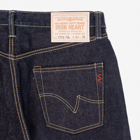 IH-777S-19L 19 oz. Slim Tapered Left Hand Twill Indigo