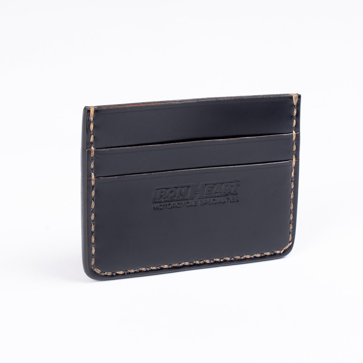 IHG-089-BLK Shell Cordovan Card Holder Black