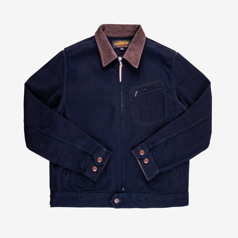 IHJ-143-IND 12 oz. Kersey Work Jacket Indigo/Black