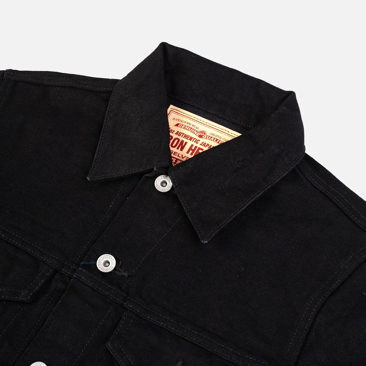 IHJ-86 14oz Selvedge Denim Modified Type III Jacket Black/Black