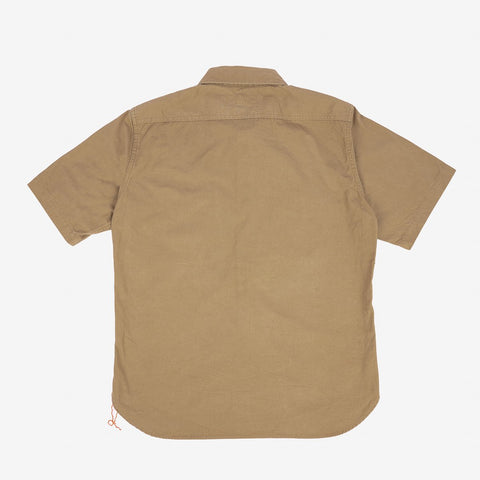 IHSH-393-KHA 7 oz. Fatigue Cloth Short Sleeved Work Shirt Khaki