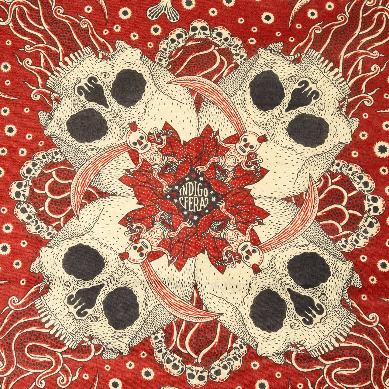 Bandana "Skull" Red