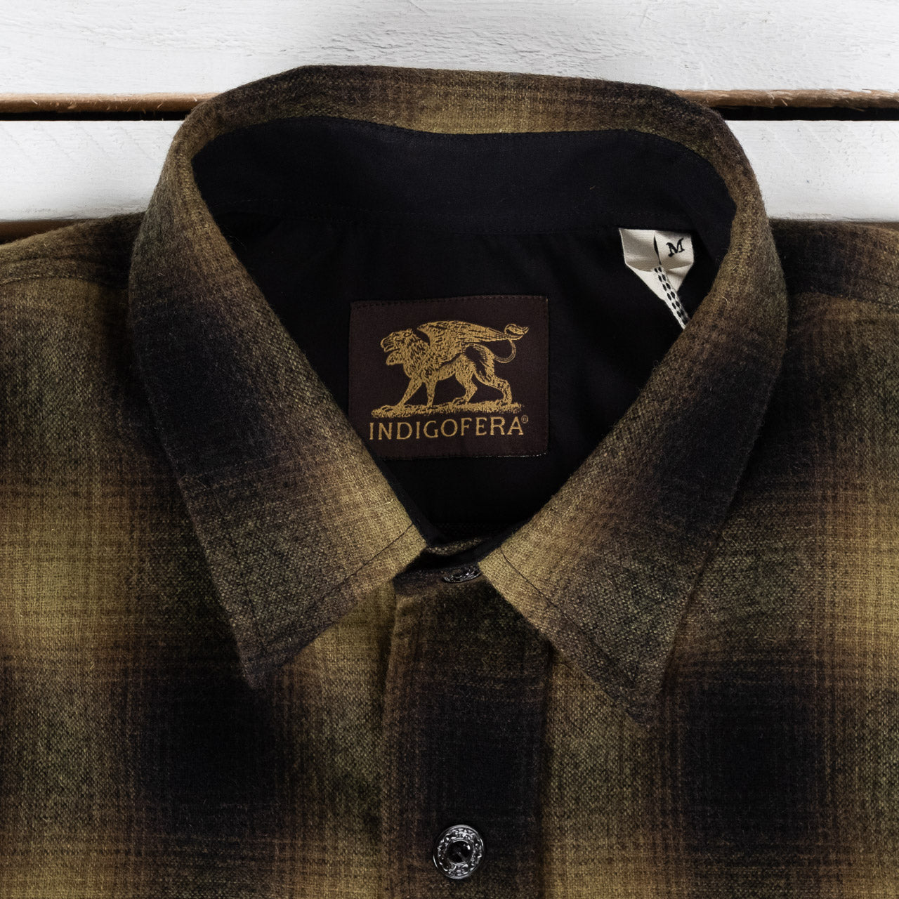 Iconic Wool Check Shirt Black / Brown / Olive