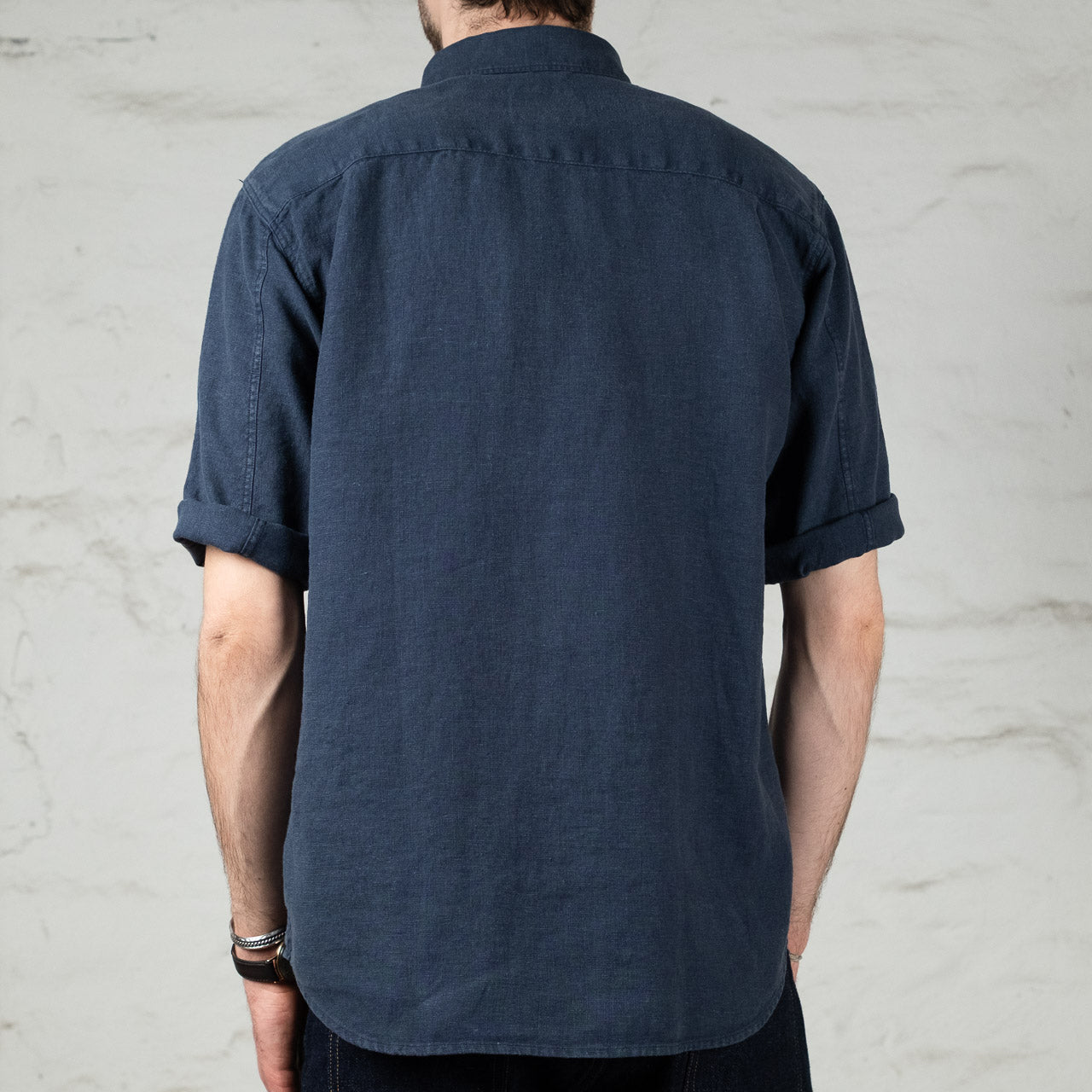 Delray Shirt Linen Canvas Mood Indigo