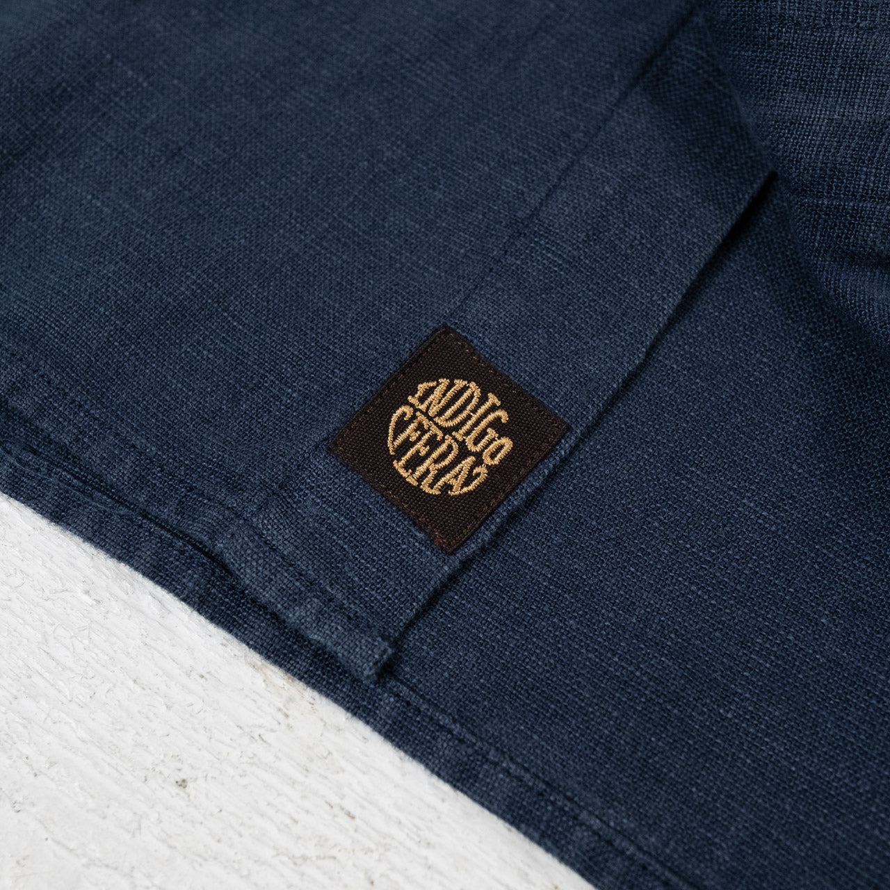 Delray Shirt Linen Canvas Mood Indigo