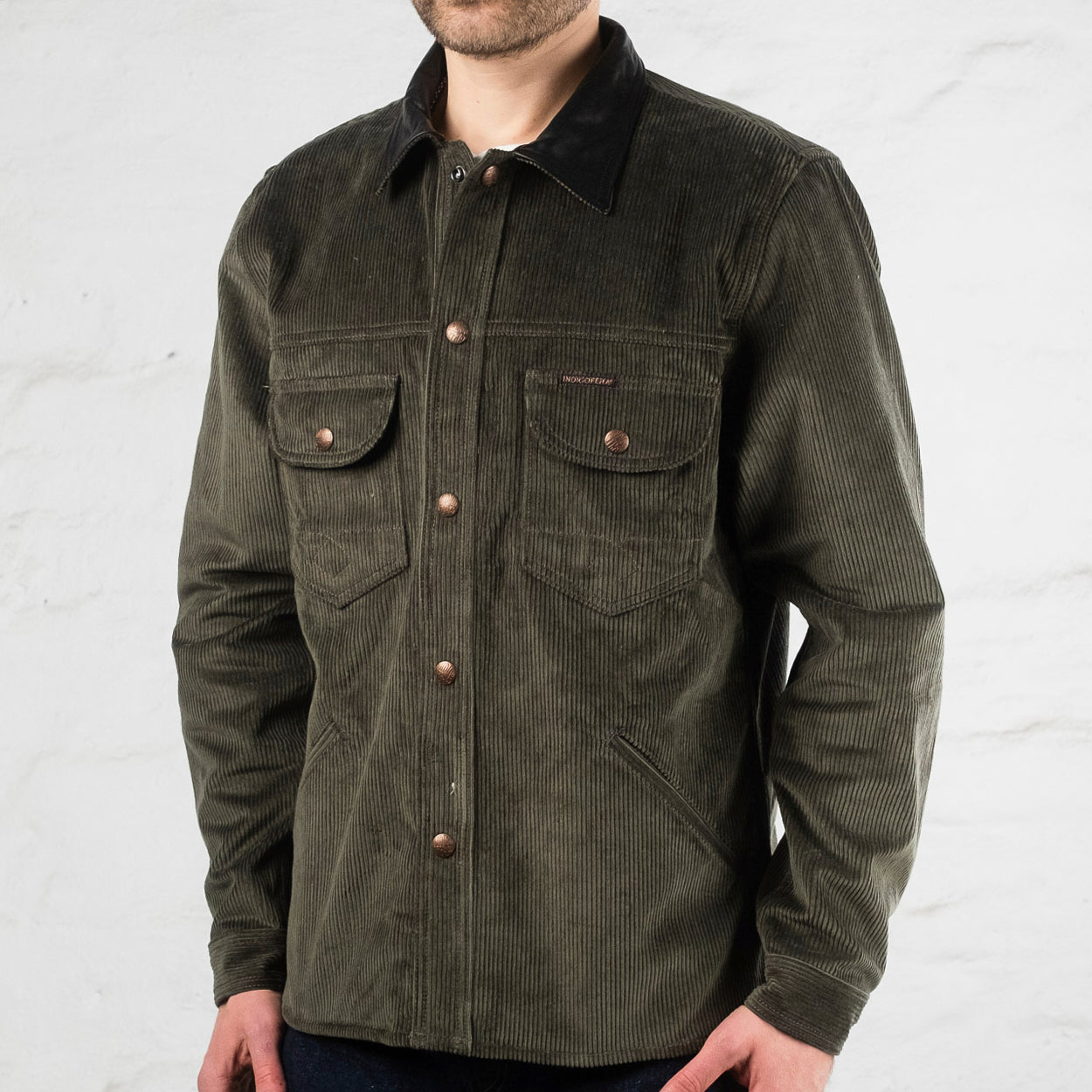 Fargo Trucker 8W Corduroy Jacket Green