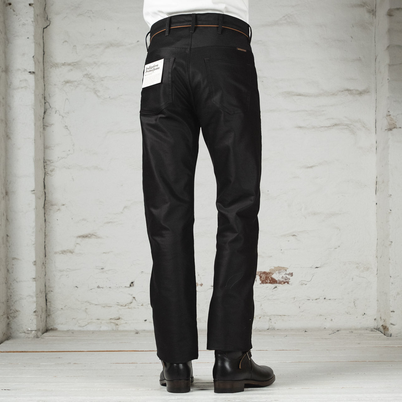 Hopper Pants Giza Cotton Moleskin Black