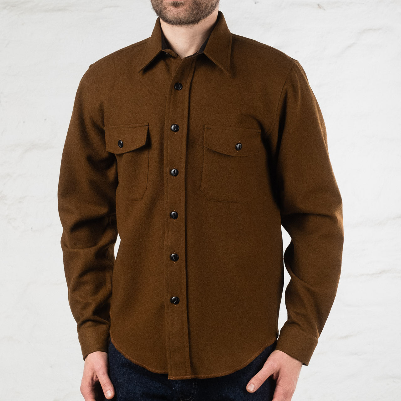 Iconic Wool Shirt Braun