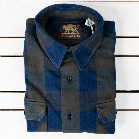 Norris Shirt Flannel Indigo