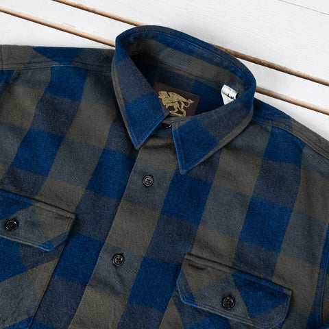 Norris Shirt Flannel Indigo