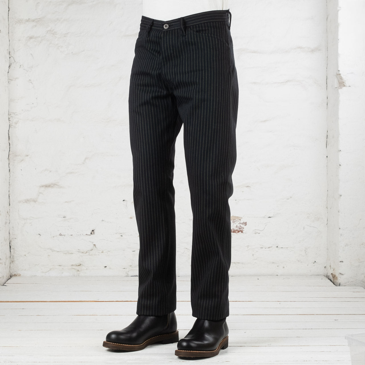 Swearengen Chino Viridescent Stripe