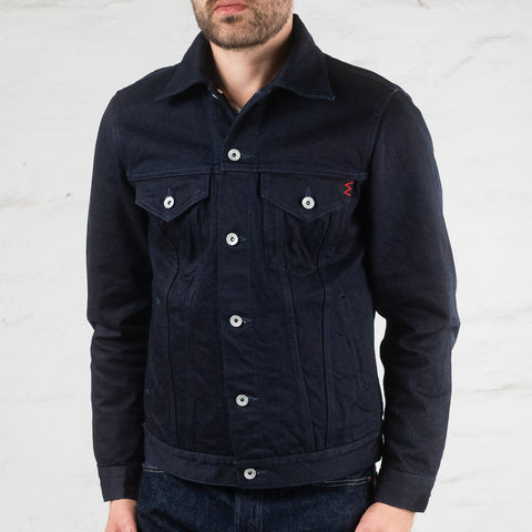 IH-526J-142ib 14 oz. Mod. Type III Jacket Indigo/Black