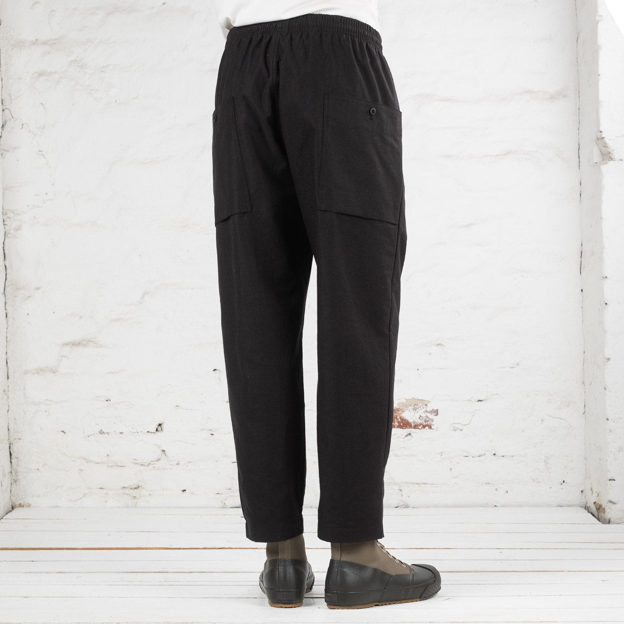 Back Nep Umps Pants Black