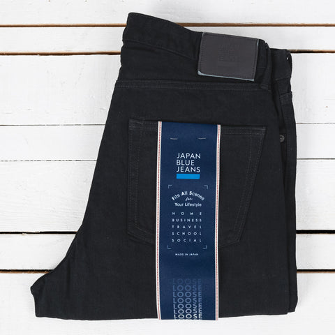 J514 14 oz. Black Loose Selvedge Jeans