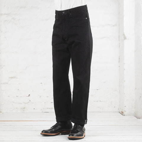 J514 14 oz. Black Loose Selvedge Jeans