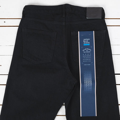 J514 14 oz. Black Loose Selvedge Jeans