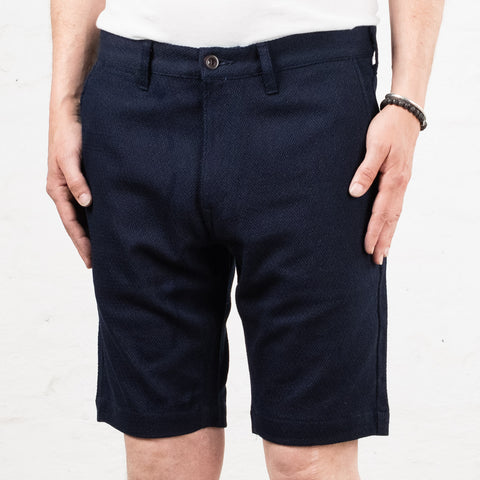 Sashiko Indigo Jacquard Shorts