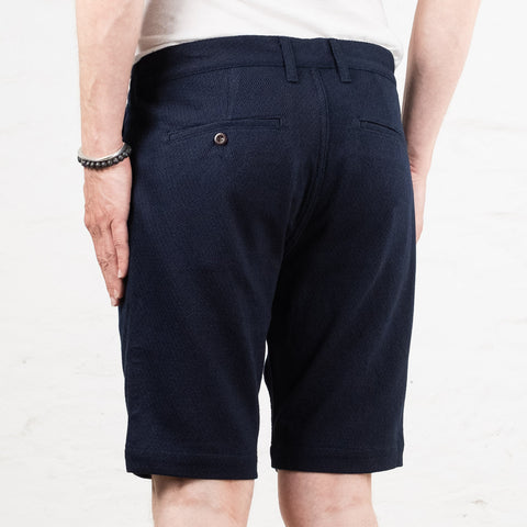 Sashiko Indigo Jacquard Shorts