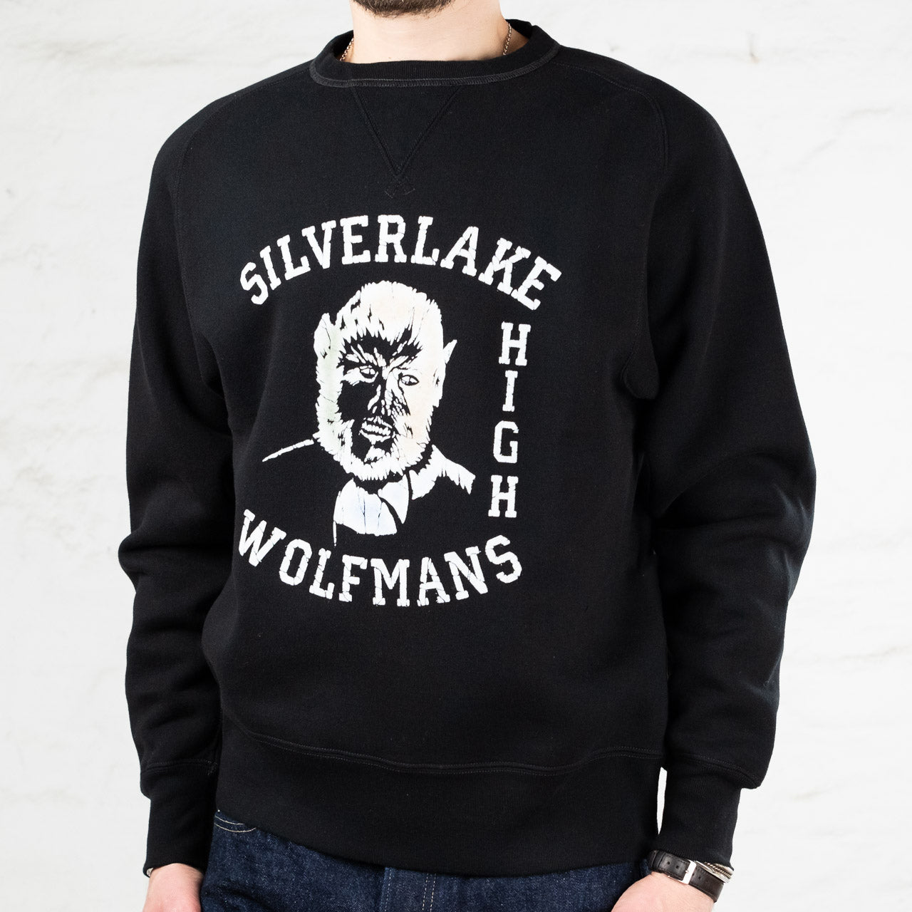 Wolf Man Sweatshirt Schwarz