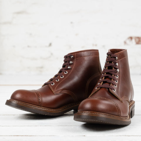 LK-014 Combat Boots Horween CXL Brown