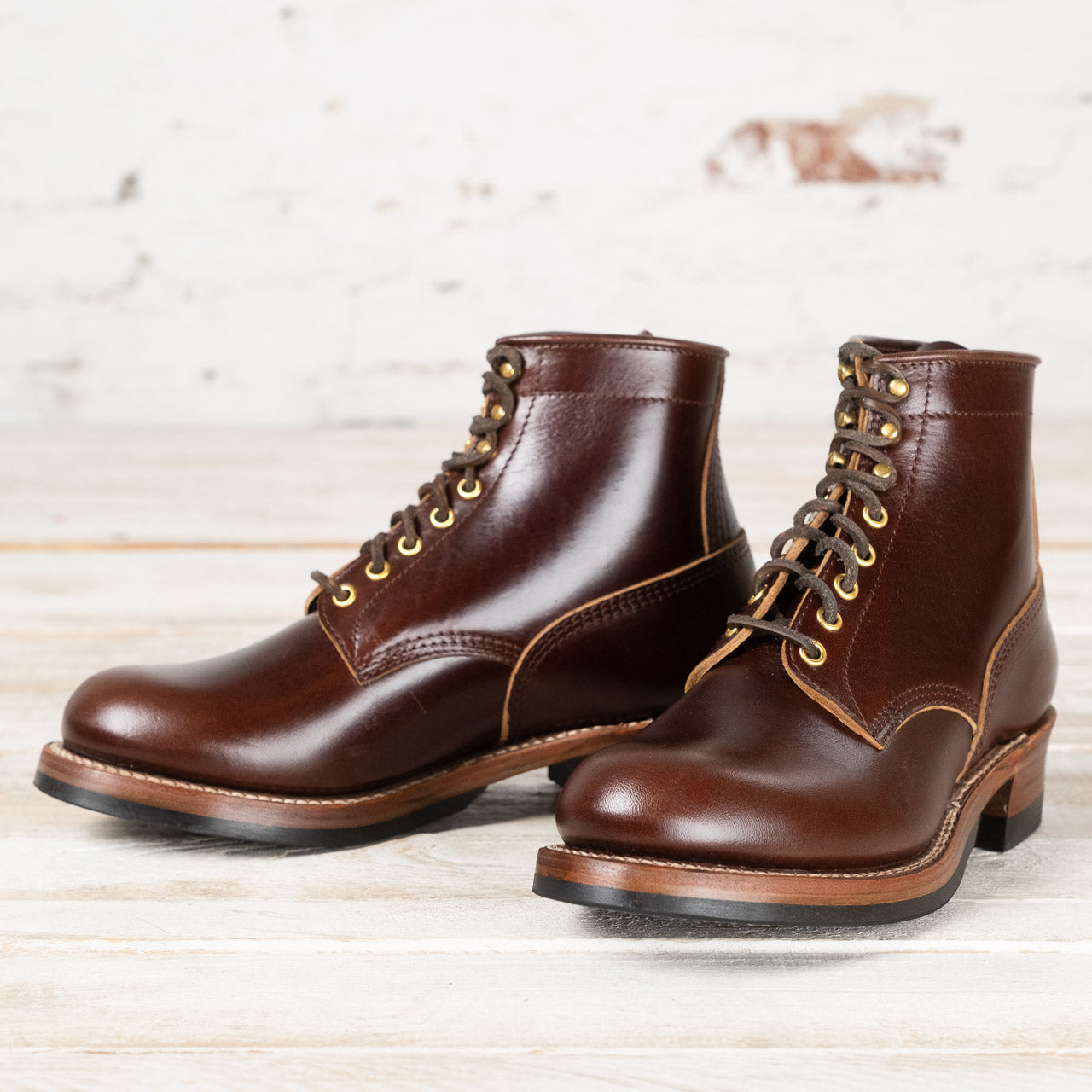 LK-032 Steel Gang Boots Shinki Horsehide Dark Brown