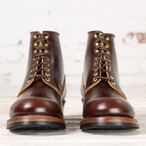 LK-032 Steel Gang Boots Shinki Horsehide Dark Brown