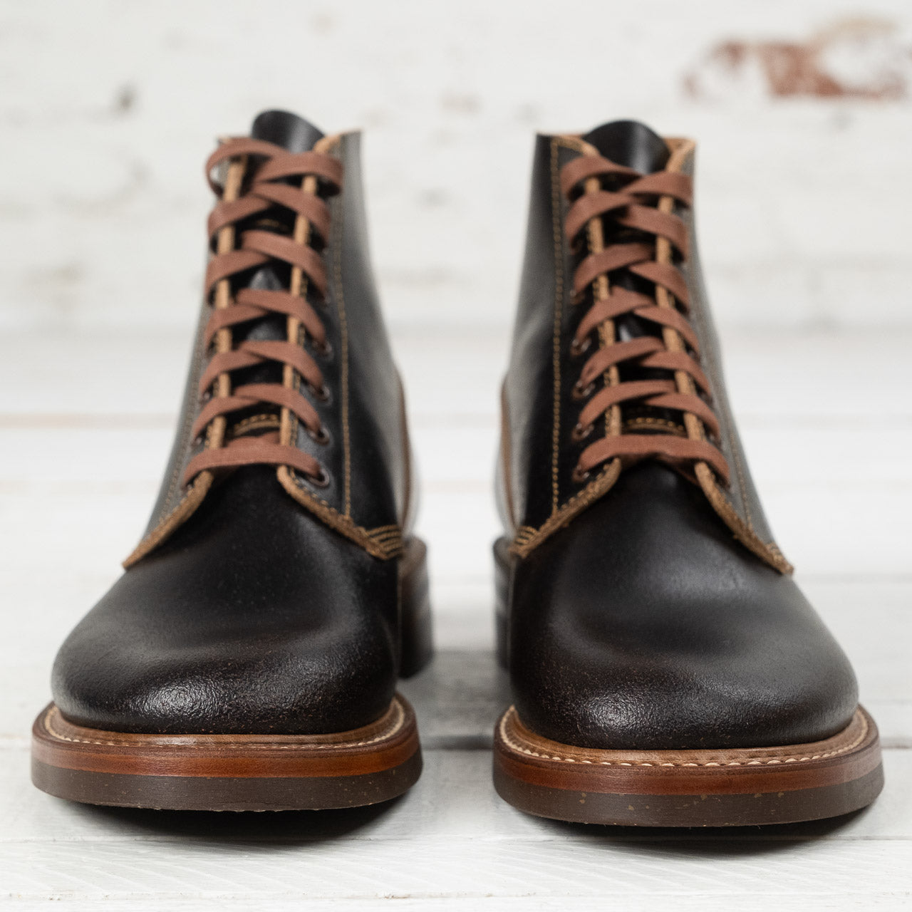 M-43 Service Boot Horween Waxed Flesh Dark Brown