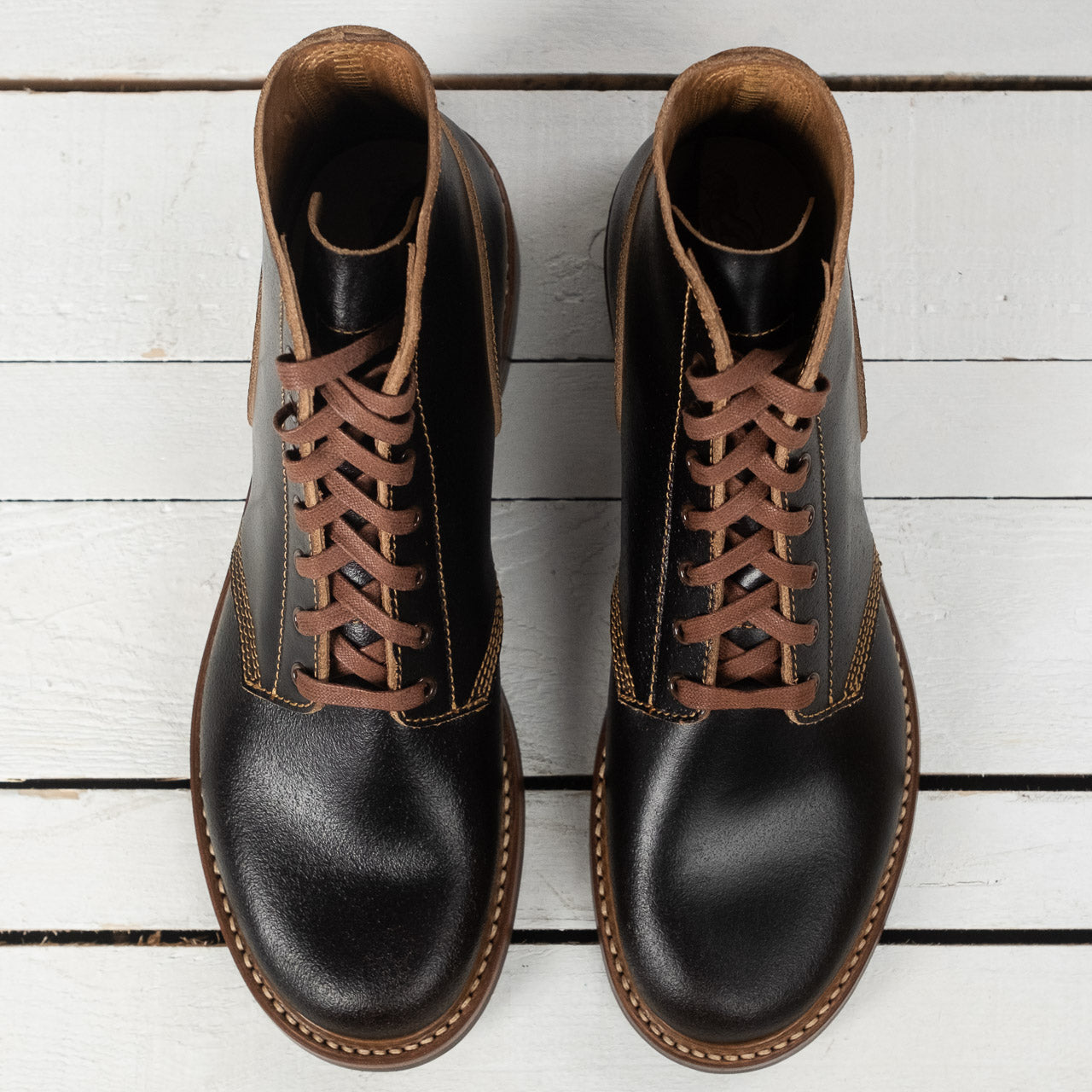 M-43 Service Boot Horween Waxed Flesh Dark Brown