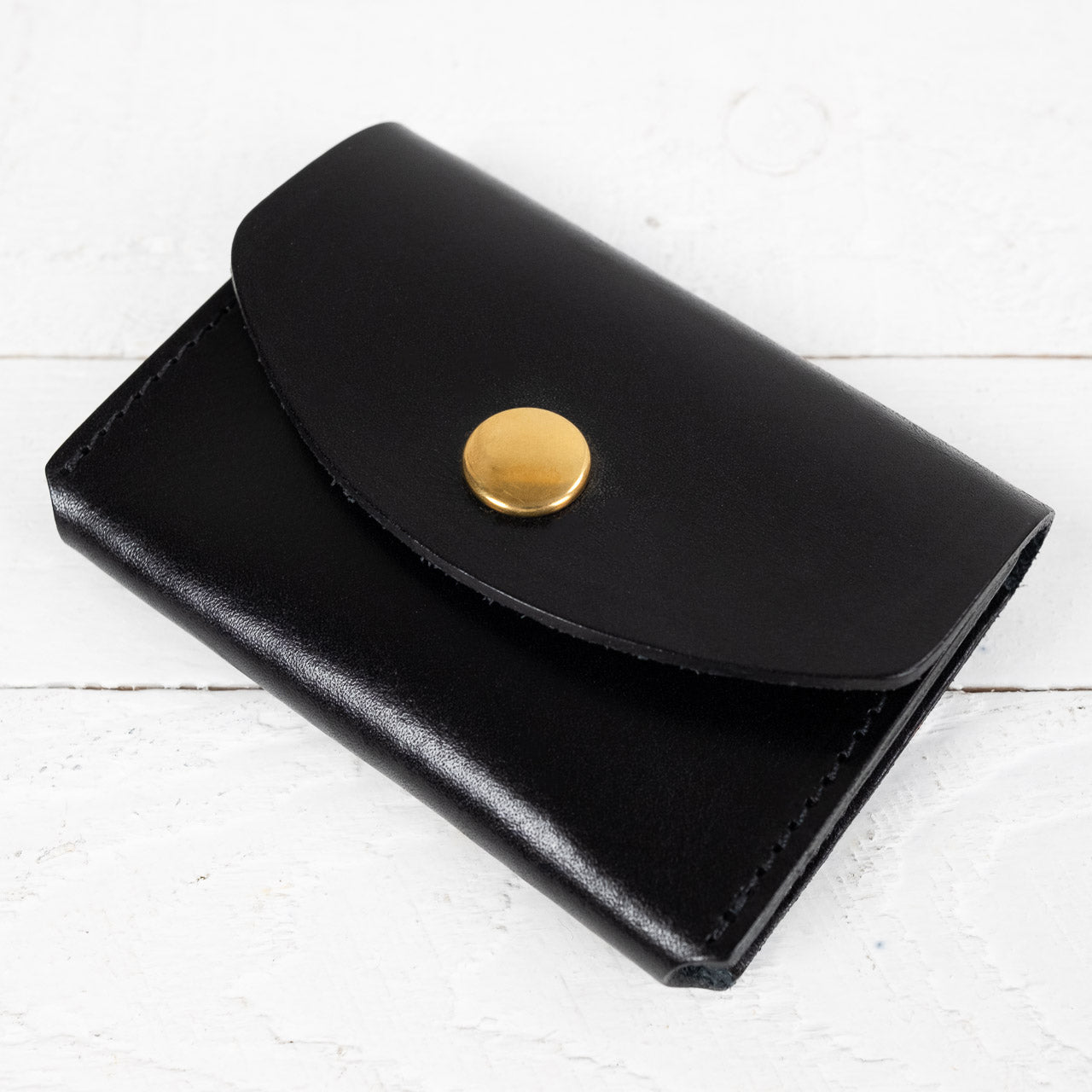 Leather Card Case Schwarz