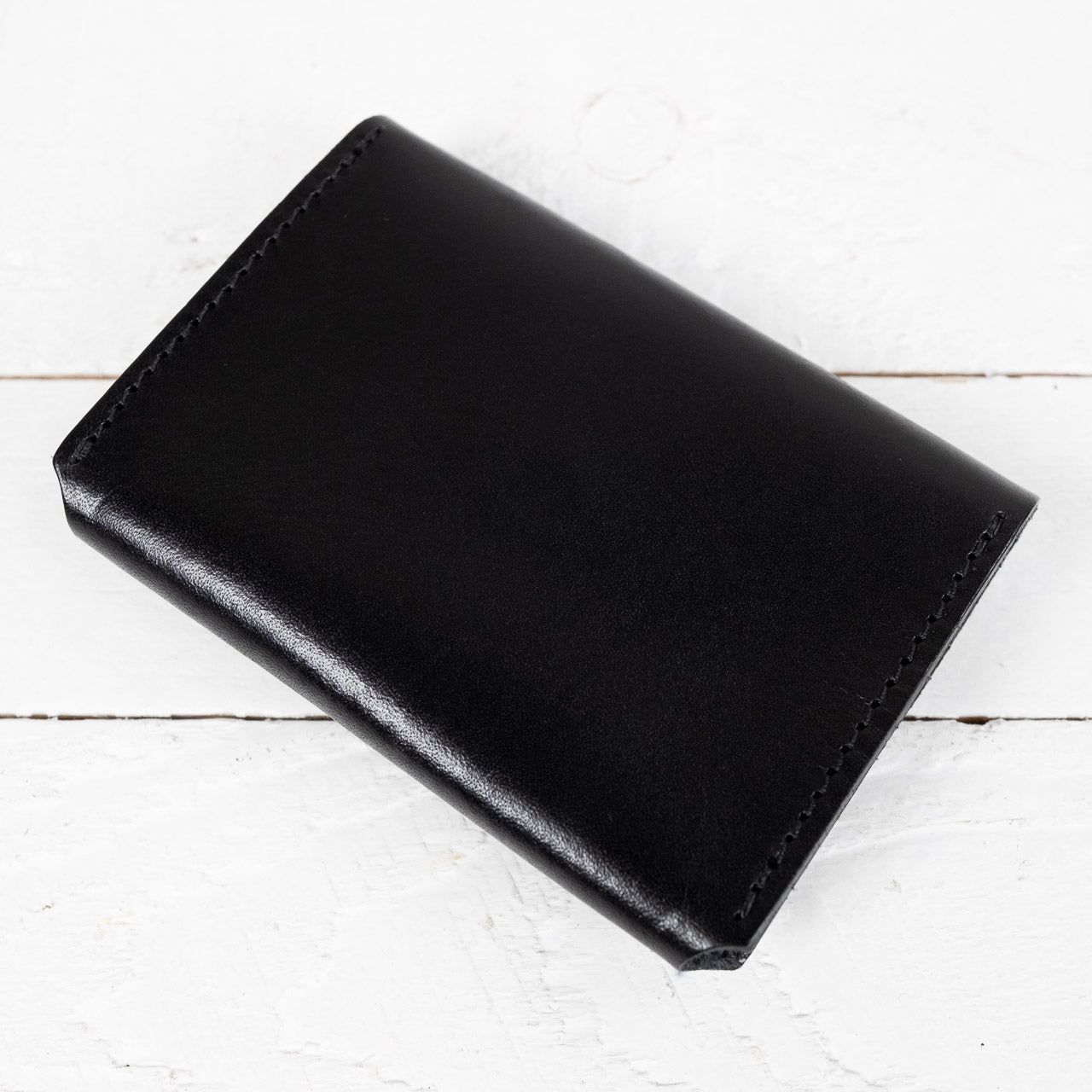 Leather Card Case Schwarz