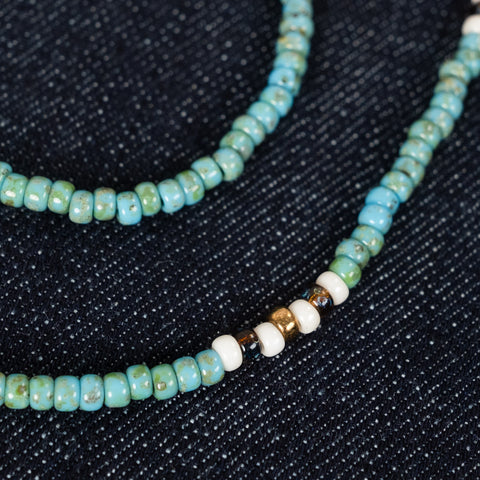 Traditional Beads Necklace 4mm Turquoise