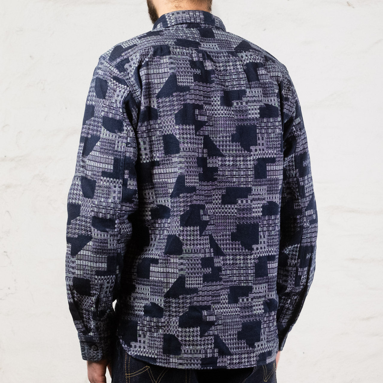 MXLS1015 Indigo Jacquard Shirt