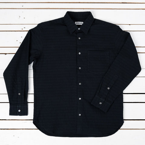 MXLS1027 Black Jacquard Shirt