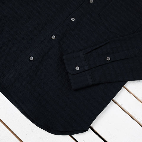 MXLS1027 Black Jacquard Shirt