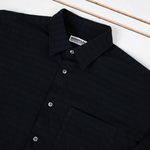 MXLS1027 Black Jacquard Shirt