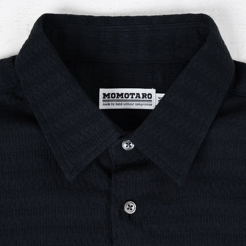 MXLS1027 Black Jacquard Shirt