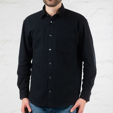 MXLS1027 Black Jacquard Shirt