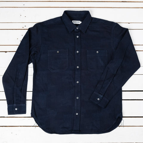 MXLS1026 Indigo Jacquard Shirt