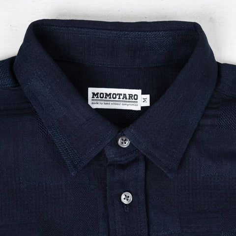 MXLS1026 Indigo Jacquard Shirt