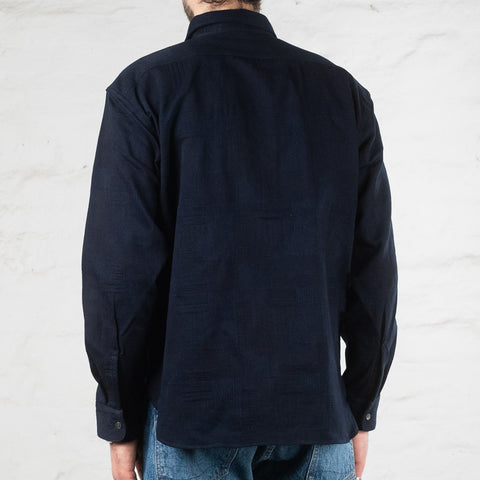 MXLS1026 Indigo Jacquard Shirt