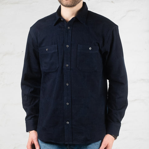 MXLS1026 Indigo Jacquard Shirt